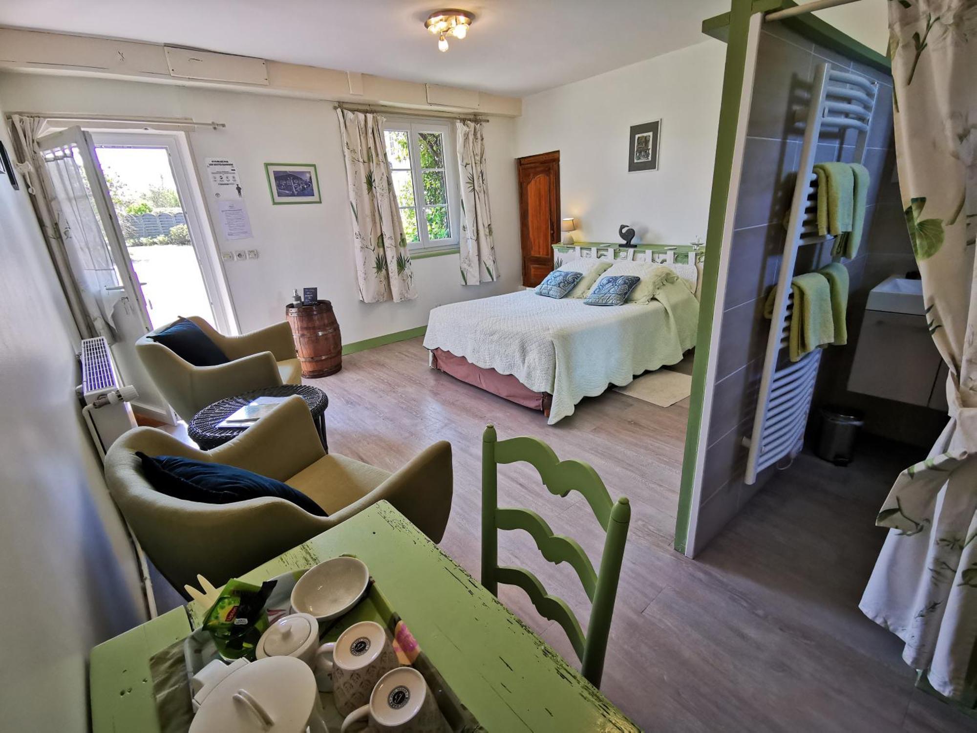 Les Marronniers Hotel Cambremer Szoba fotó